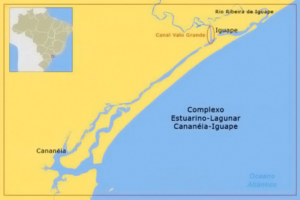 mapa cananeia iguape