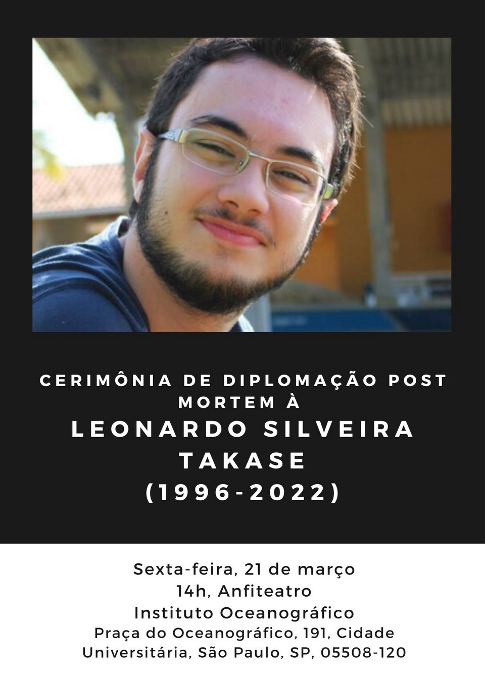 diplomação post mortem à leonardo silveira takase 1996 2022p 