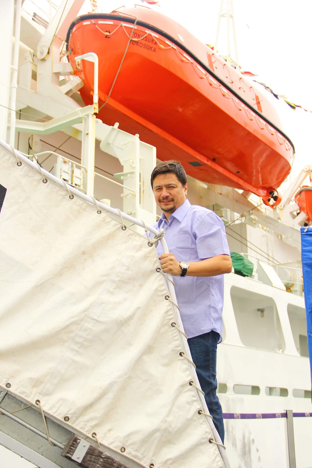 Sumida RJ 2016 escada navio Yokosuka Iatá Piúna Quelle